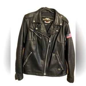 Vintage Harley-Davidson Leather Jacket Women Size 1W. Made in USA 98100-04VW